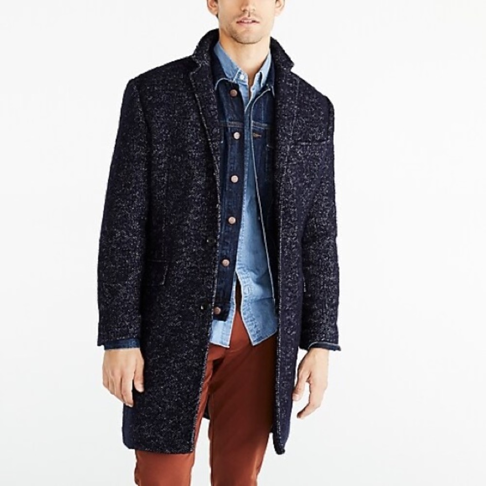 J. Crew Mercantile Wool blend Herringbone coat